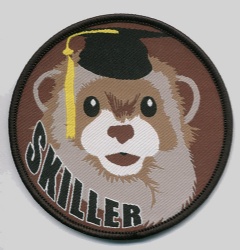 Woven patch bear