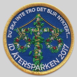 Embroidered patch detailed flowers