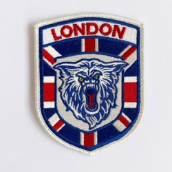 Embroidered flag