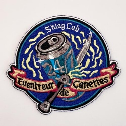 Embroidered badge can
